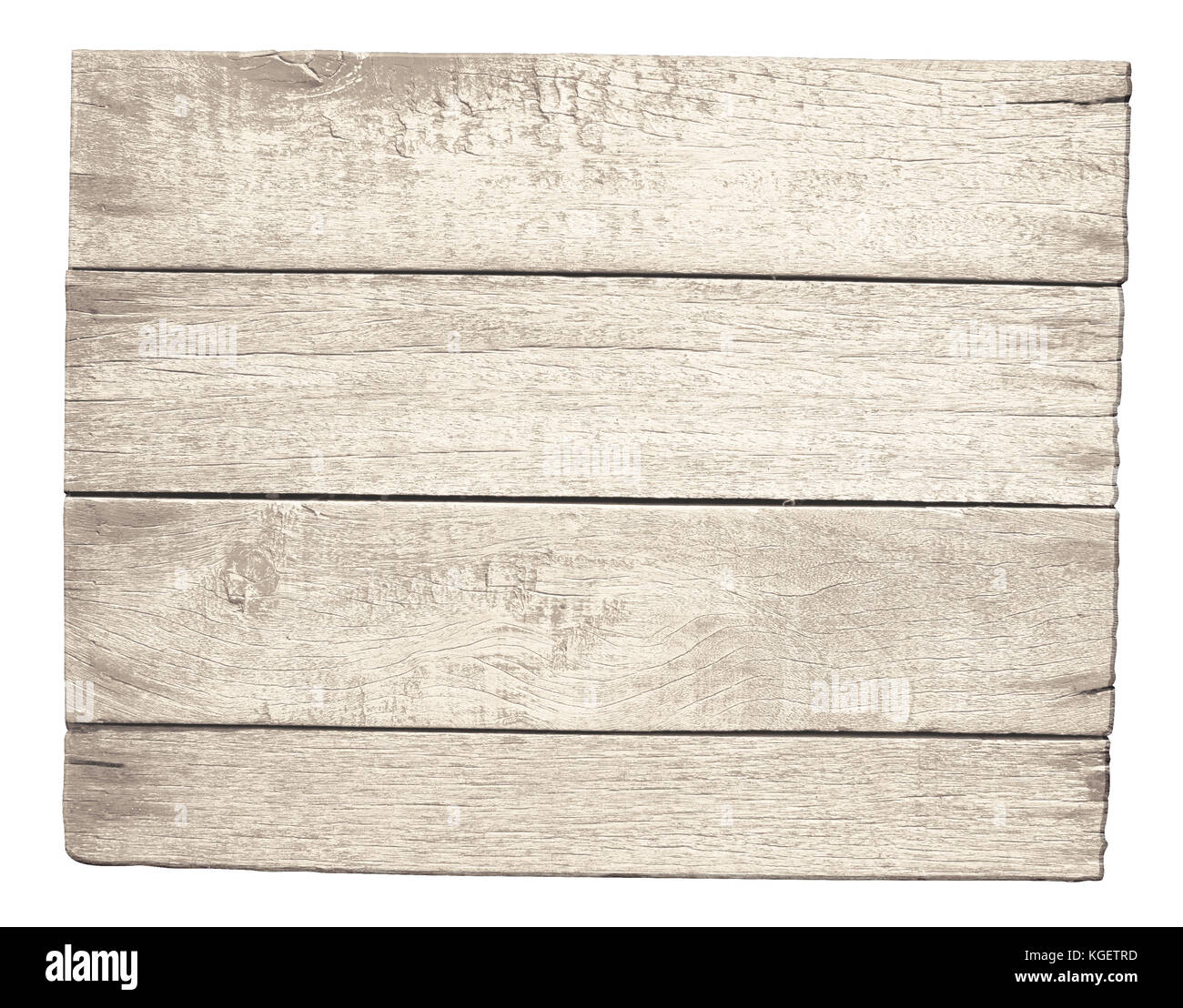 Il legno vecchio cartello o scudo isolato con percorso di clipping incluso Foto Stock