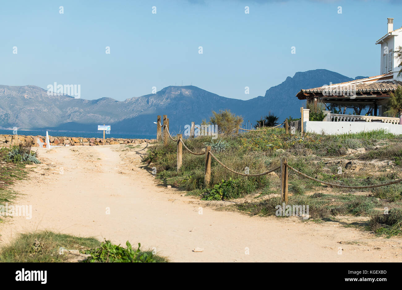 Wild mallorca, escursionismo a Son Serra de Marina Foto Stock
