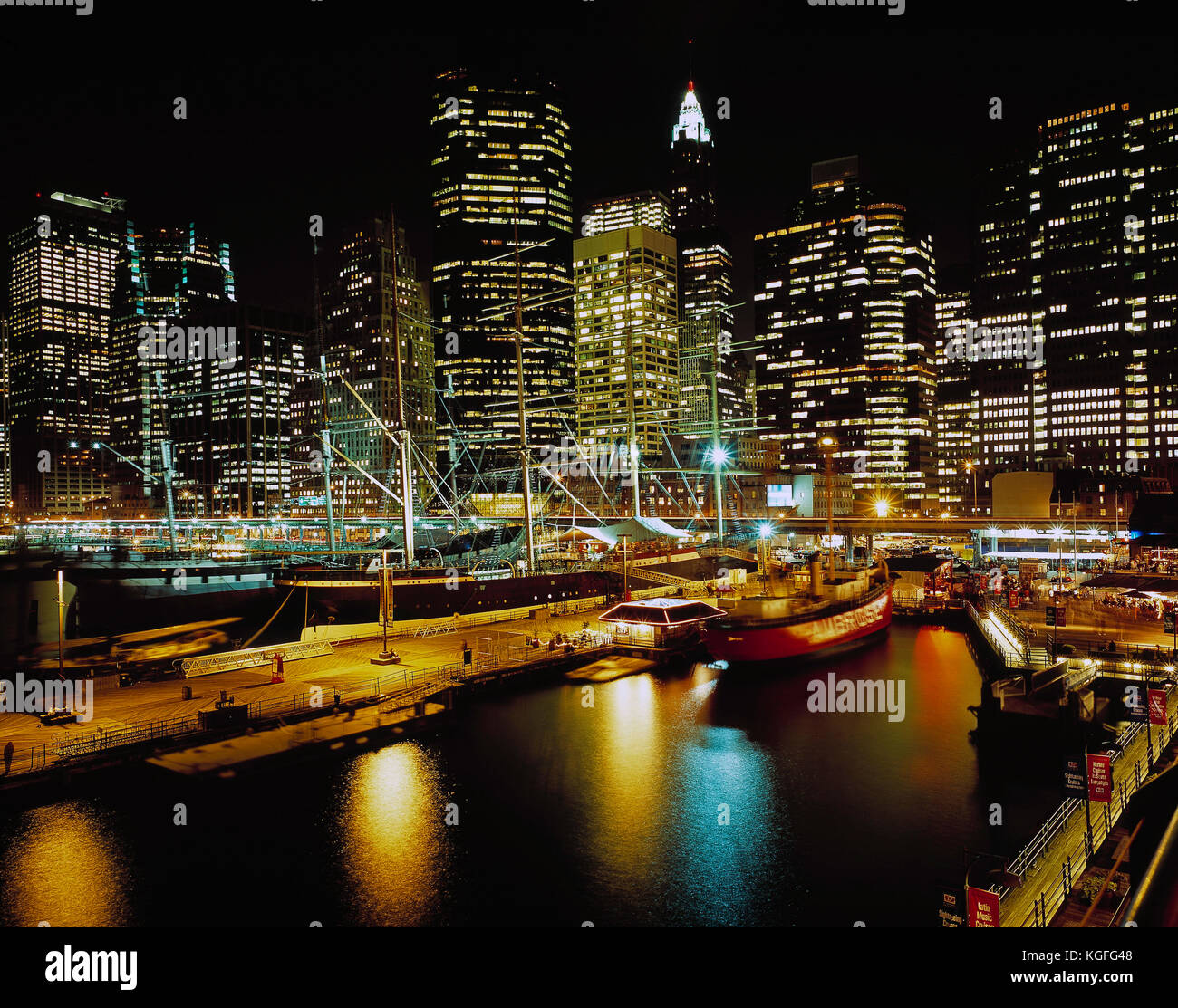 STATI UNITI. New York. Lower Manhattan, South Street Seaport. Foto Stock