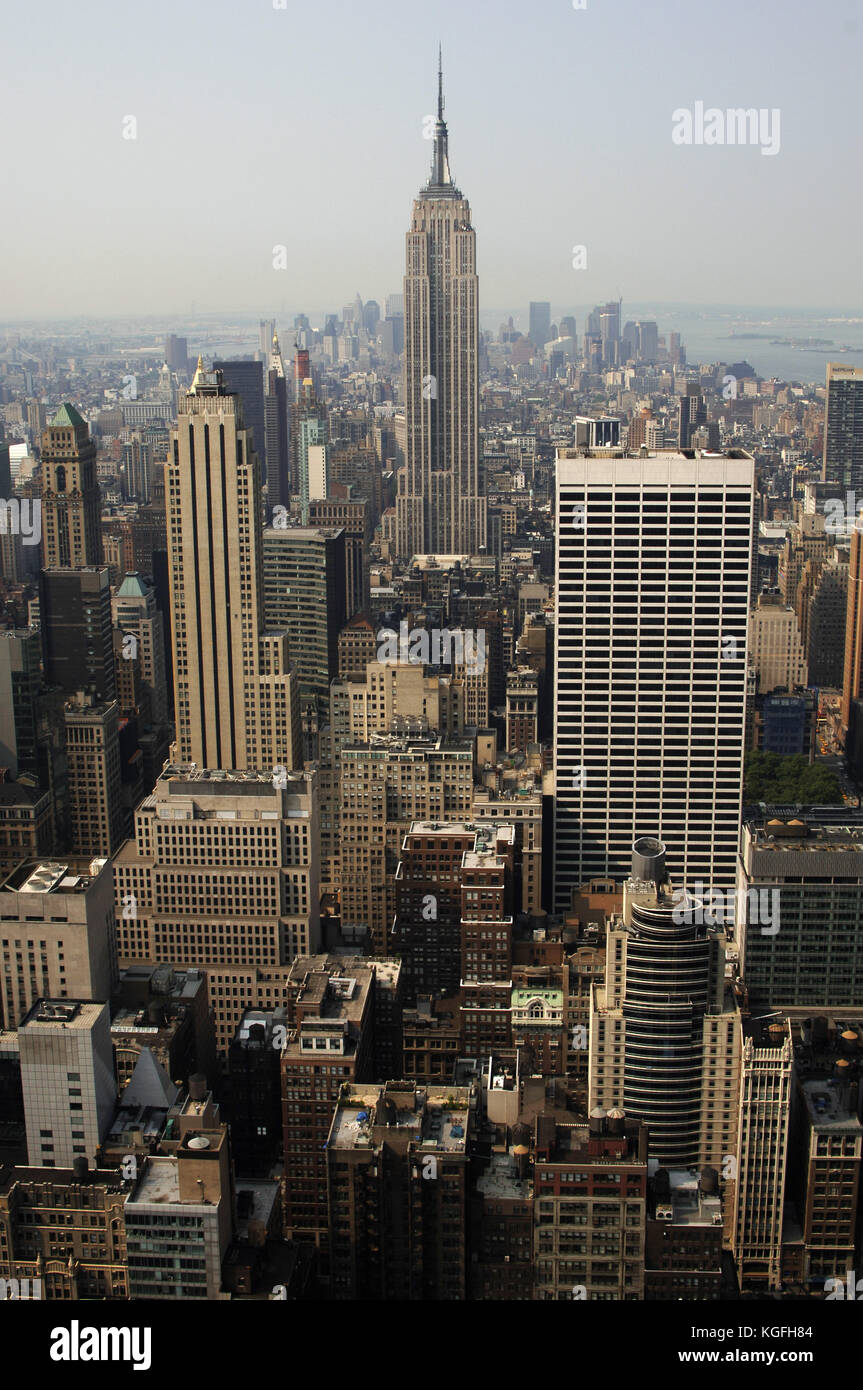 Stati Uniti. new york manhattan con l' Empire State building. Foto Stock