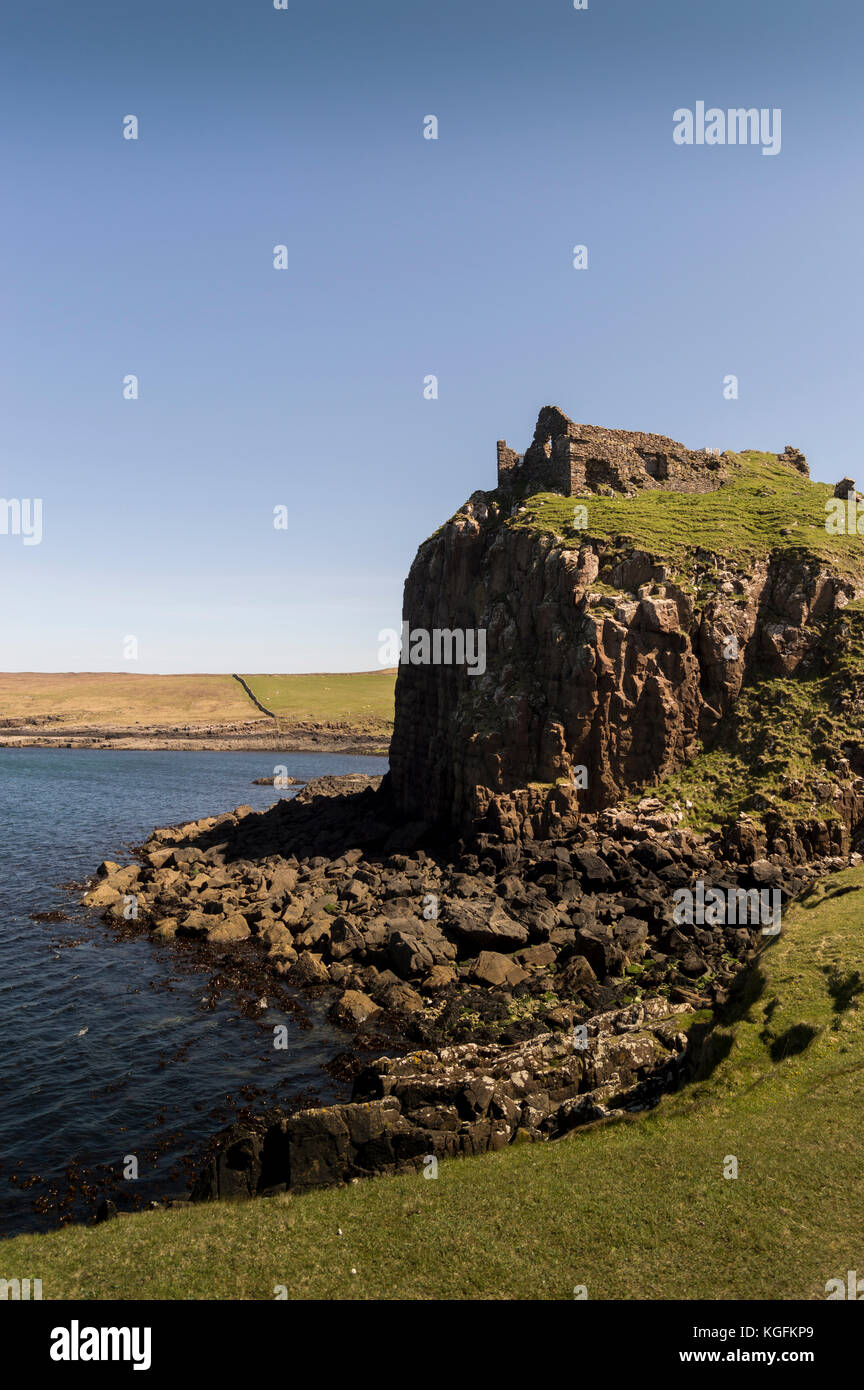 Il castello di duntlum, isola di Skye,Scozia Scotland Foto Stock