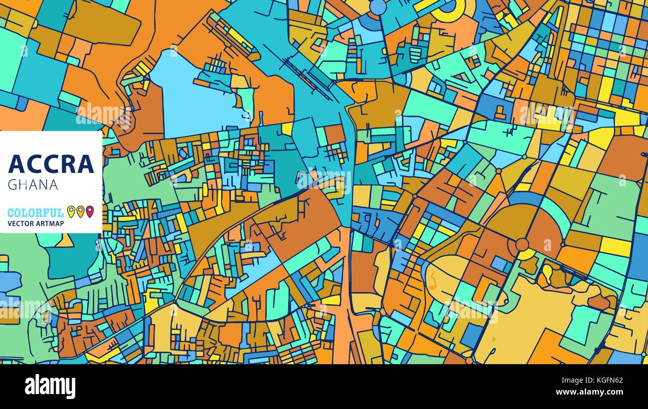 Jaipur, India, colorati Artmap vettore. Blue-Orange-versione gialla per il sito Web Infografico parete, arte e biglietto di auguri sfondi. Illustrazione Vettoriale