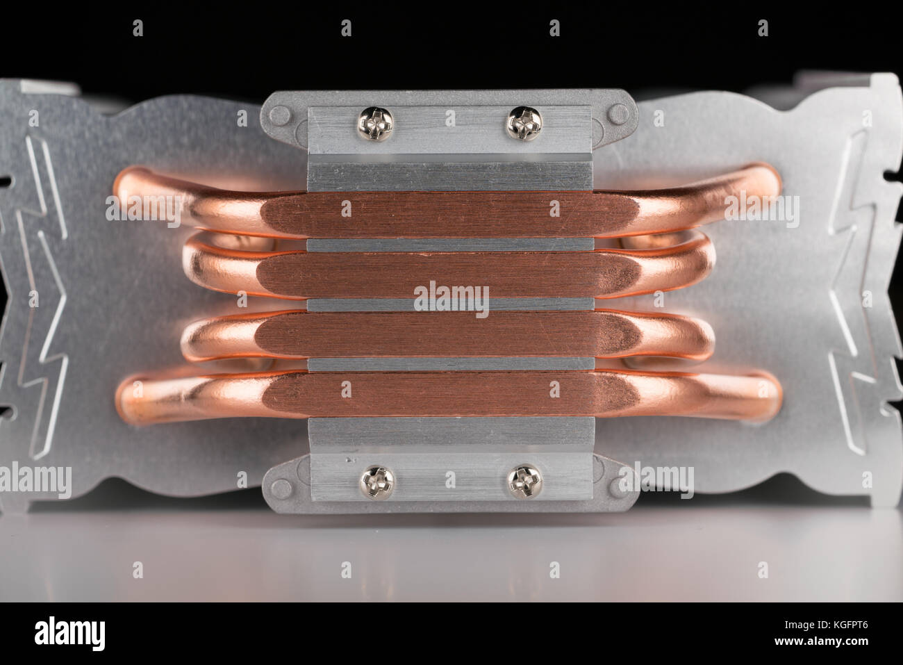 Moderno processore del computer o dello scambiatore di calore del radiatore o il dissipatore di calore Foto Stock