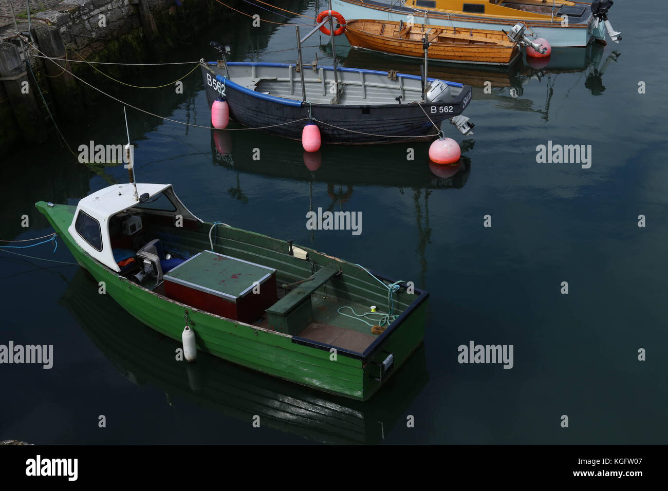 Carnlough village Foto Stock