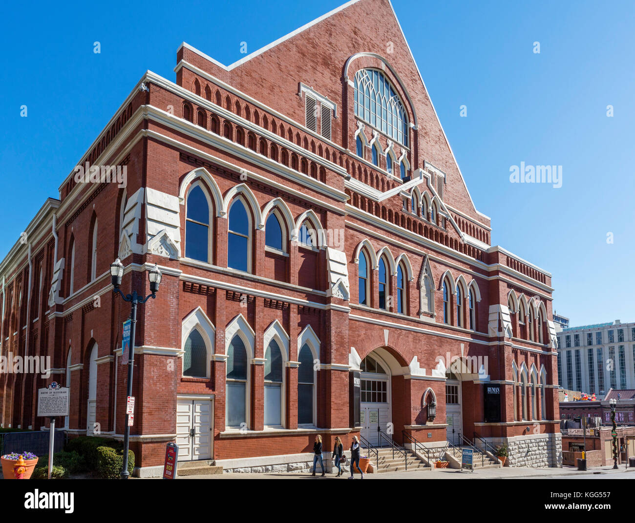 Auditorium Ryman, precedentemente noto come il Grand Ole Opry House da 1943-1974, Nashville, Tennessee, Stati Uniti d'America Foto Stock