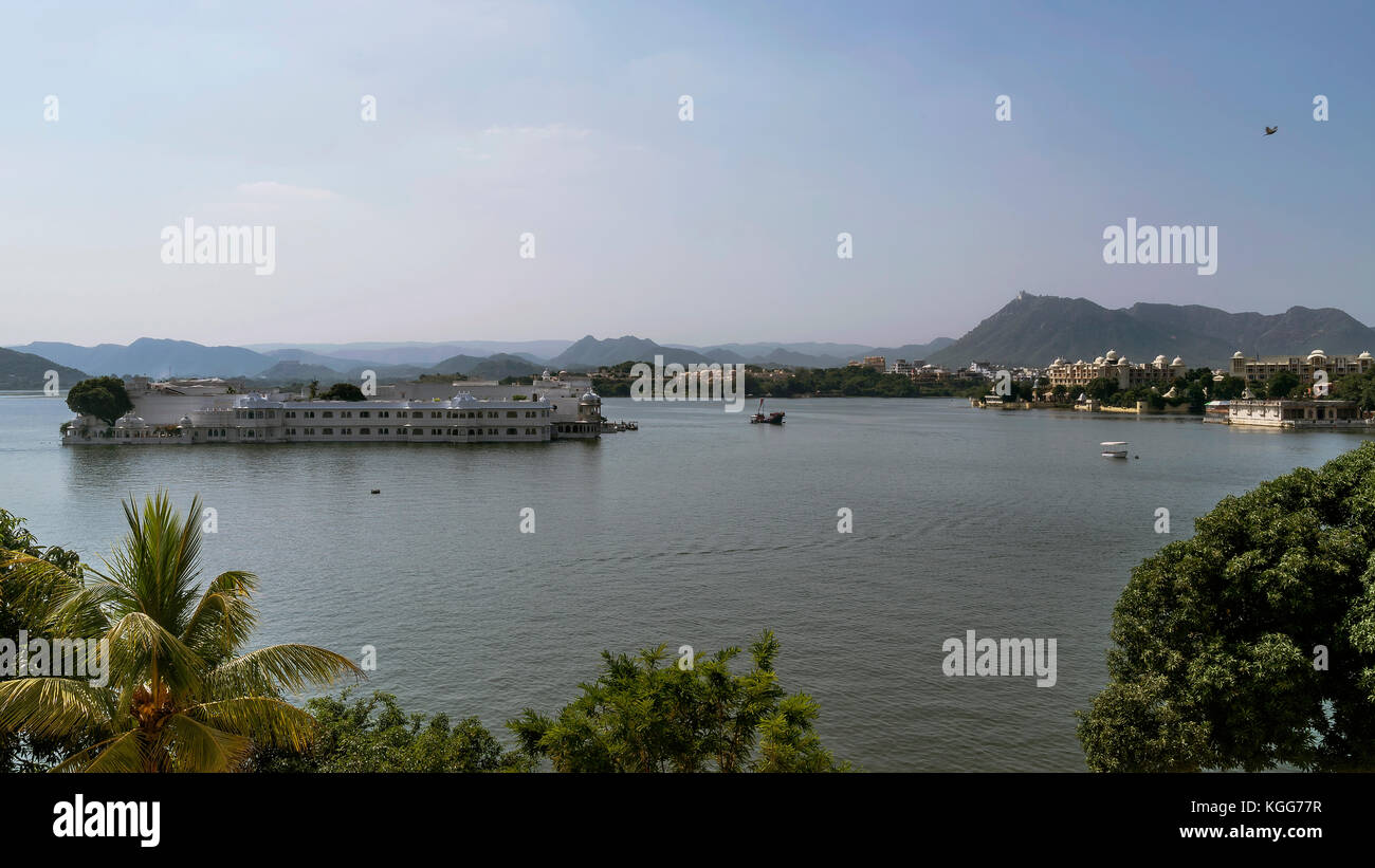 Lake Palace di Udaipur, Rajasthan, India Foto Stock