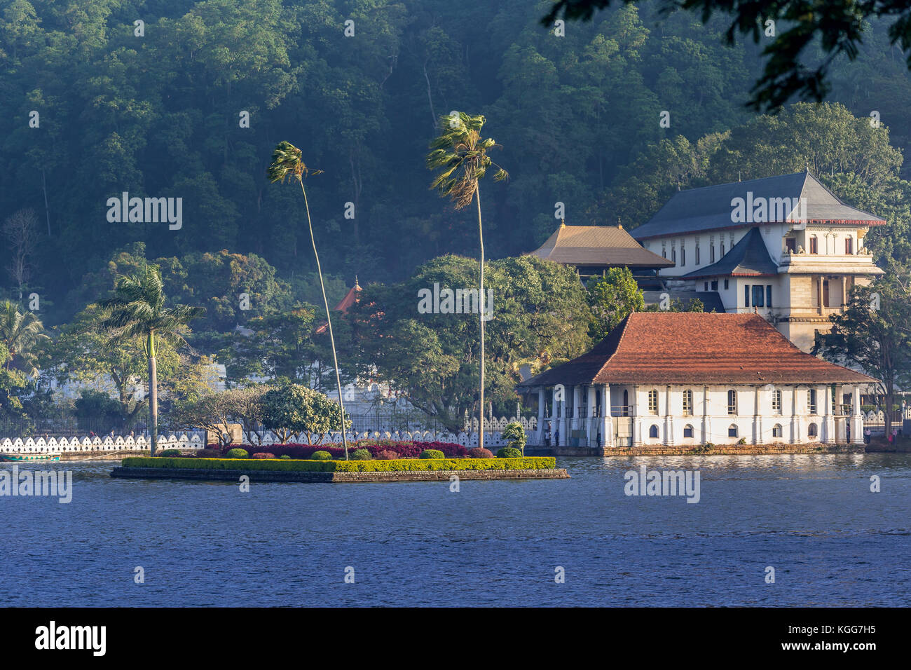 Tempio della Sacra Reliquia del Dente, Kandy, Sri lanka Foto Stock