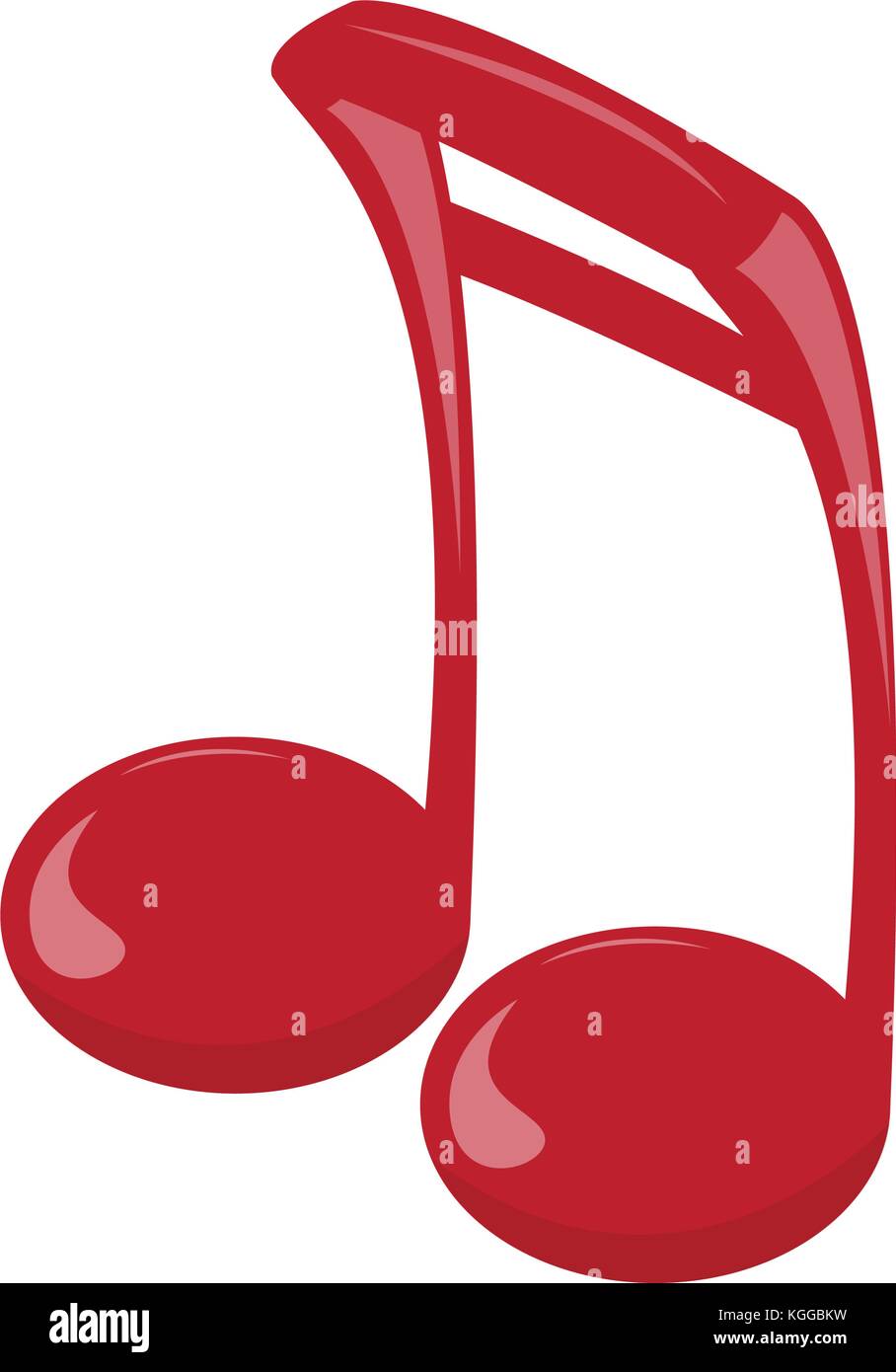 Fumetto nota musicale Illustrazione Vettoriale