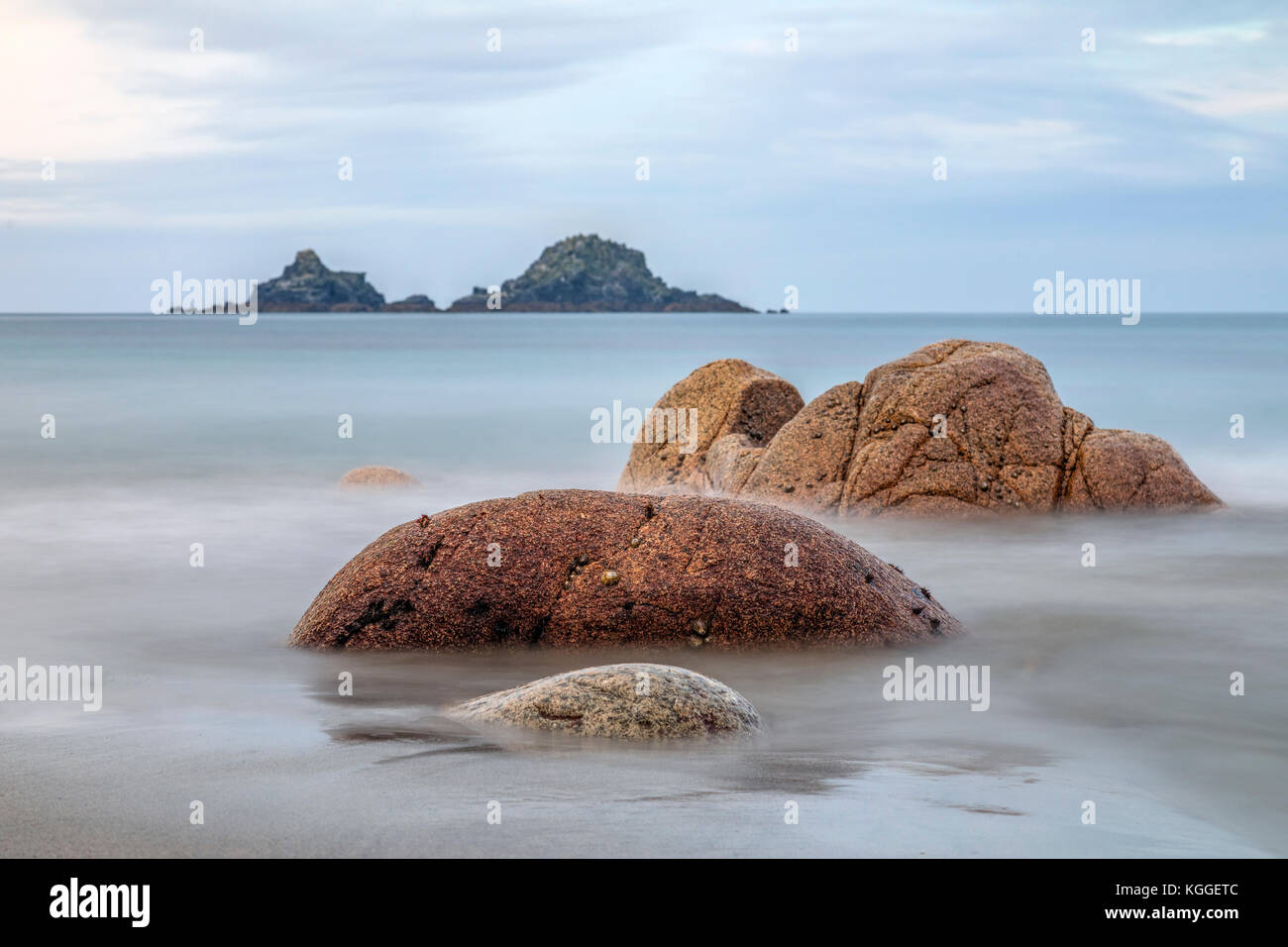 Porth Nanven, Cornwall, England, Regno Unito Foto Stock