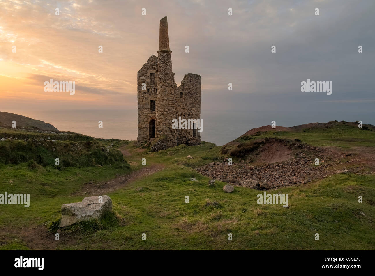 Botallack Mine, Cornovaglia, Inghilterra, Regno Unito Foto Stock