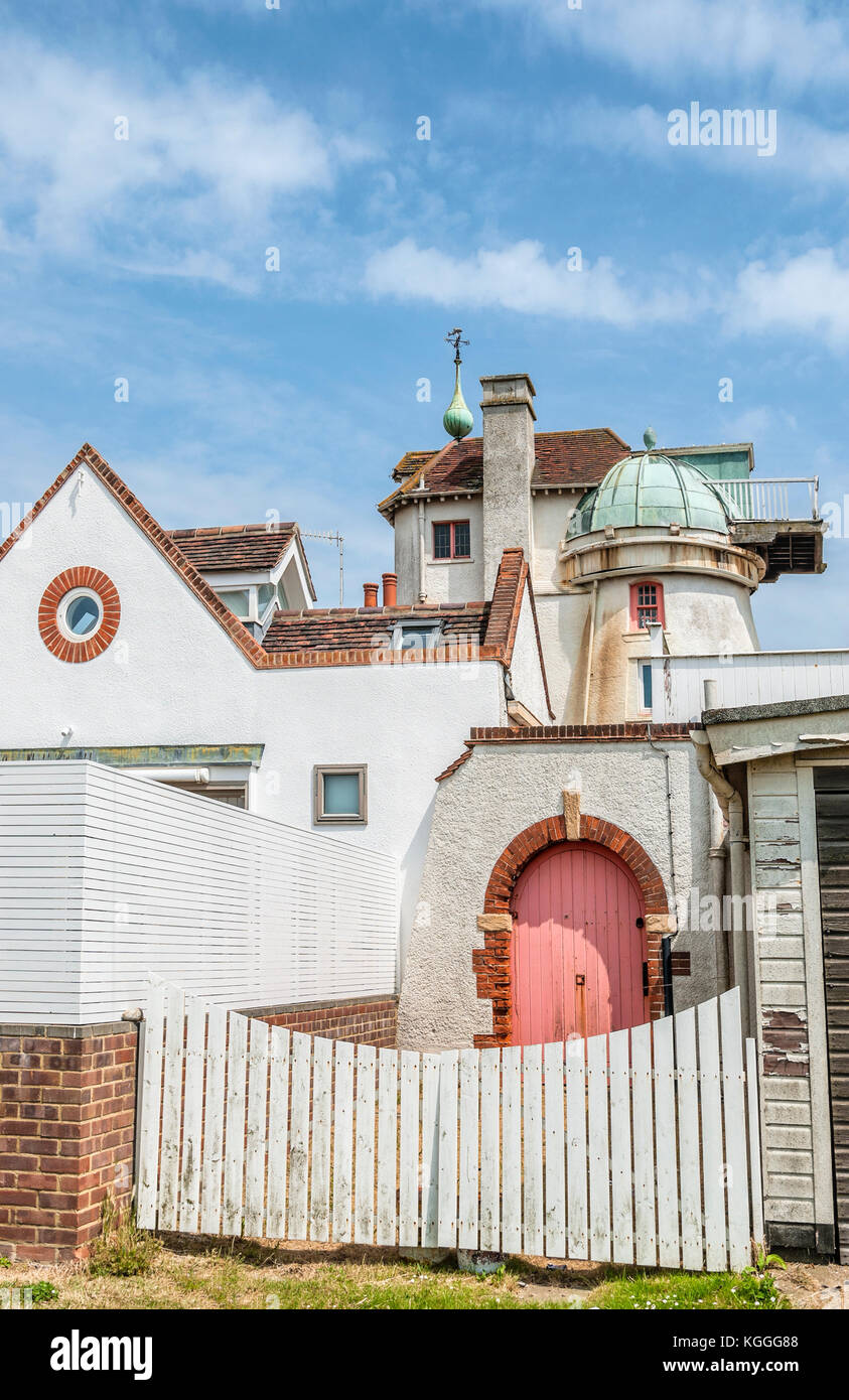 Il mulino a vento di convertiti in Aldeburgh una città costiera nel Suffolk, East Anglia, Inghilterra. Foto Stock