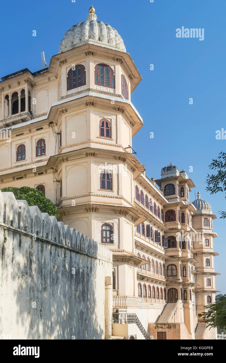 Palazzo di città, Udaipur, Rajasthan, India Foto Stock
