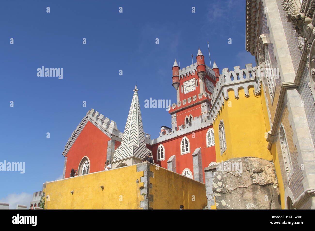 Pena palace, Sintra, Portogallo Foto Stock