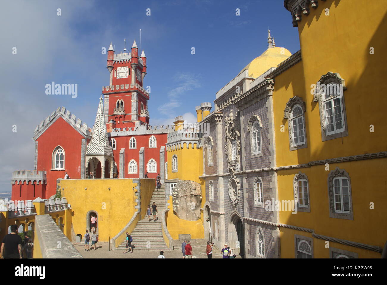 Pena palace, Sintra, Portogallo Foto Stock