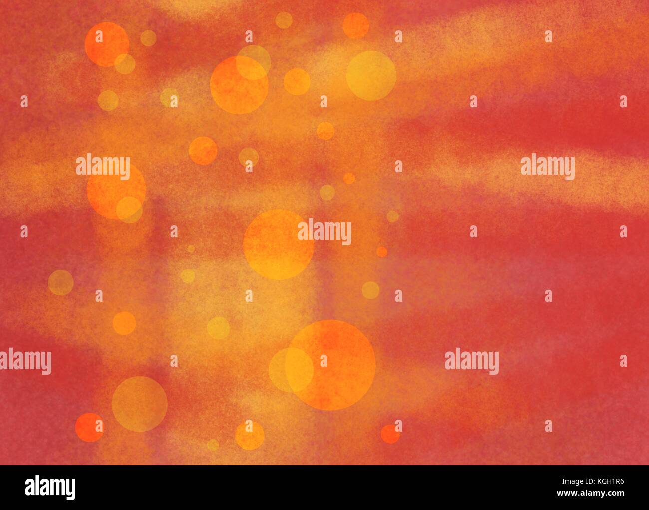 Cerchi astratto e striature di colore arancione e giallo sul rosa sfondo texture Foto Stock