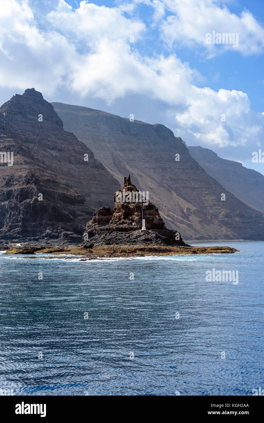 Il reef di lanzarote dal mare, Isole canarie, Spagna Foto Stock