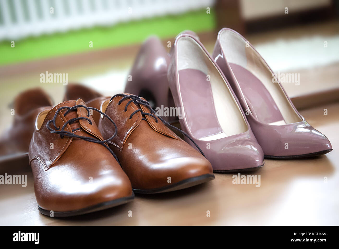 scarpe rosa specchio