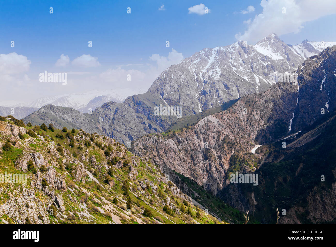 Chimgan montagne, Uzbekistan Foto Stock