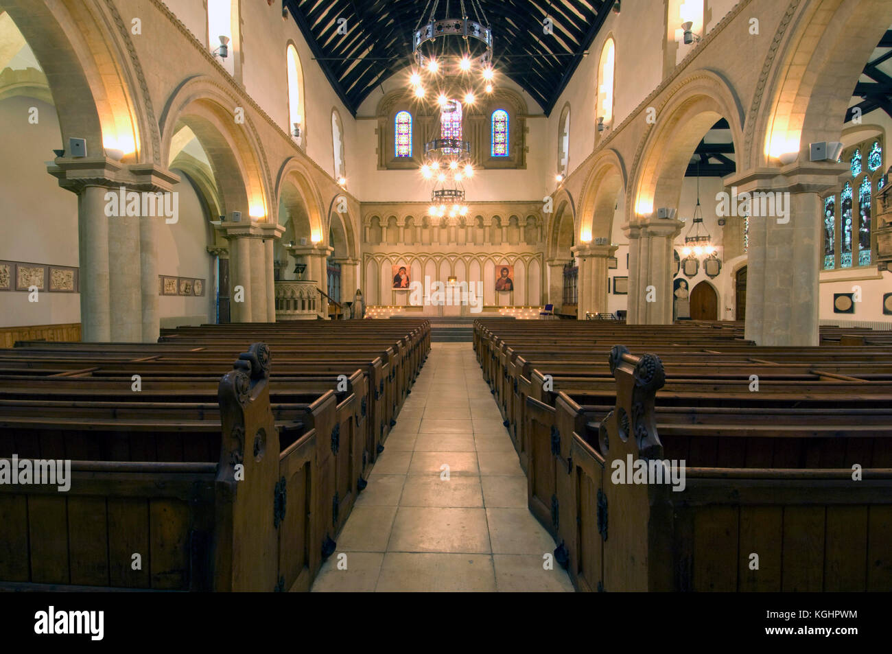 Priory Chiesa, Broadmead, Bristol Foto Stock