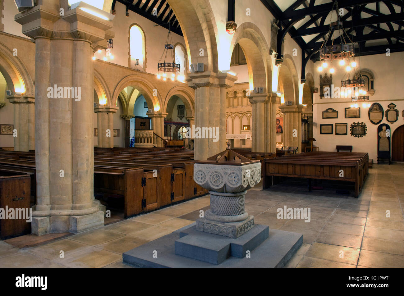 Priory Chiesa, Broadmead, Bristol Foto Stock