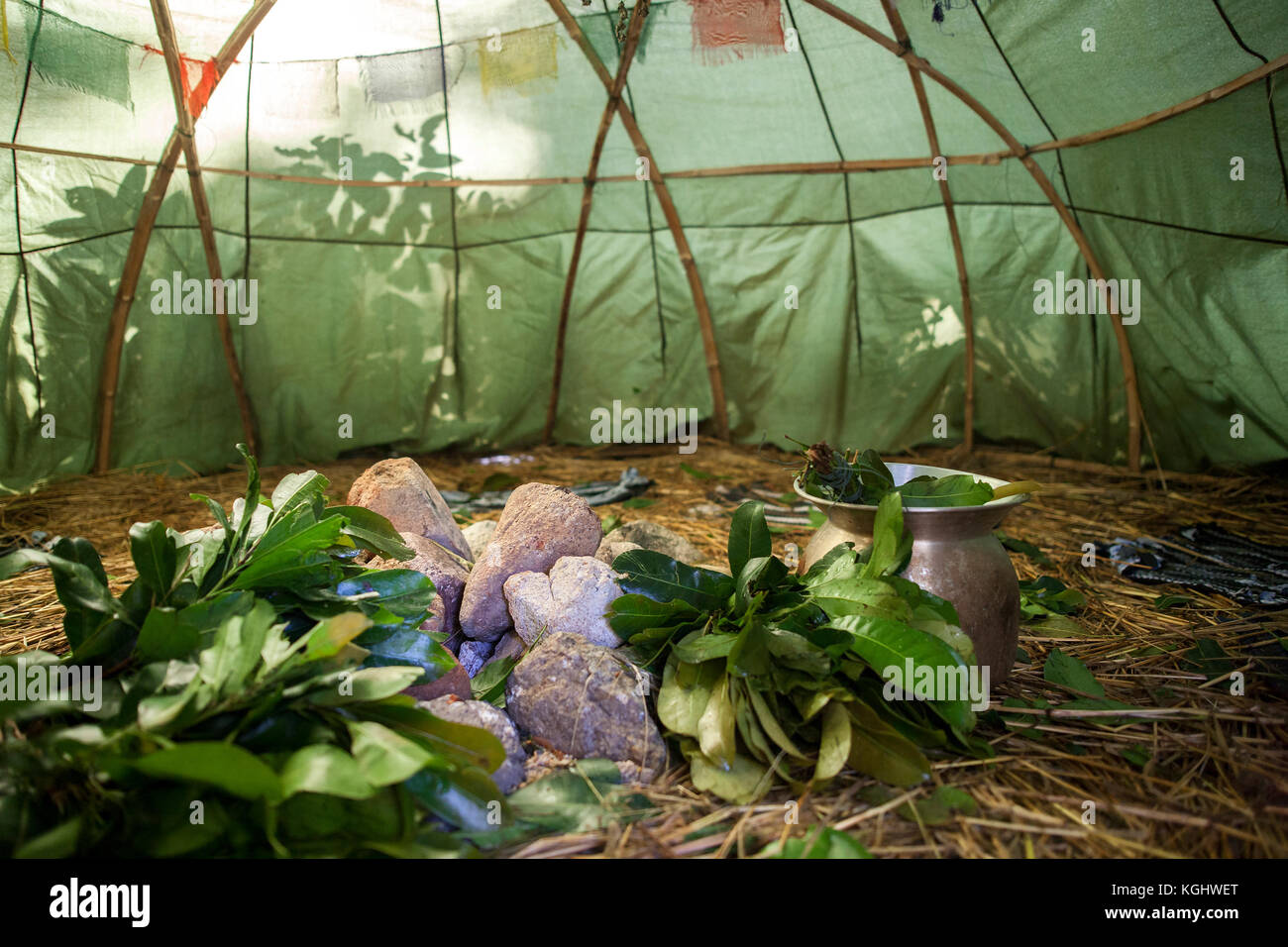 Messicana o sauna indiana hut - immagine di stock Foto Stock