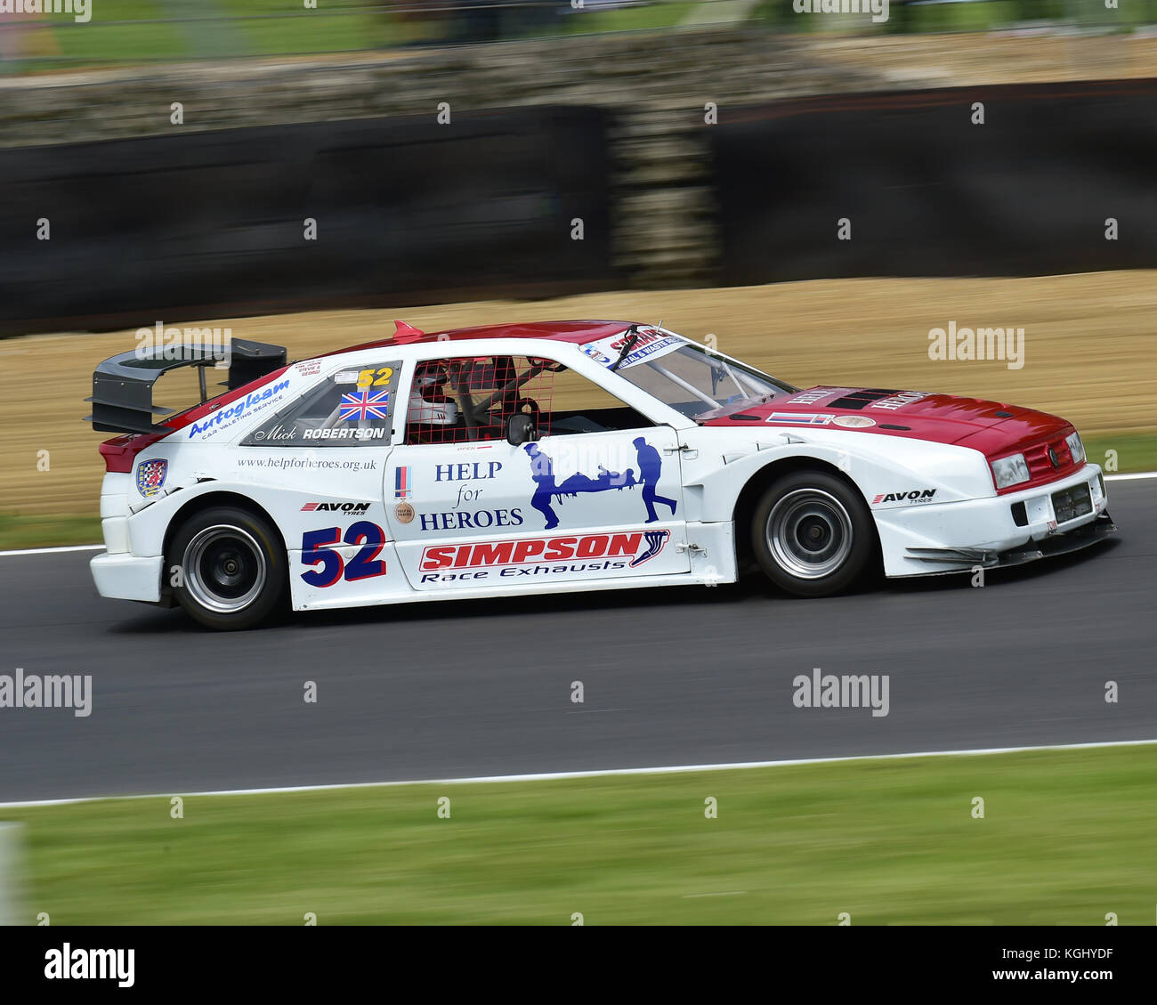 Mick Robertson, Volkswagen Corrado, SpeedFest sagome, American Speedfest V, Brands Hatch, giugno 2017, automobili, Autosport, auto, il circuito da corsa Foto Stock