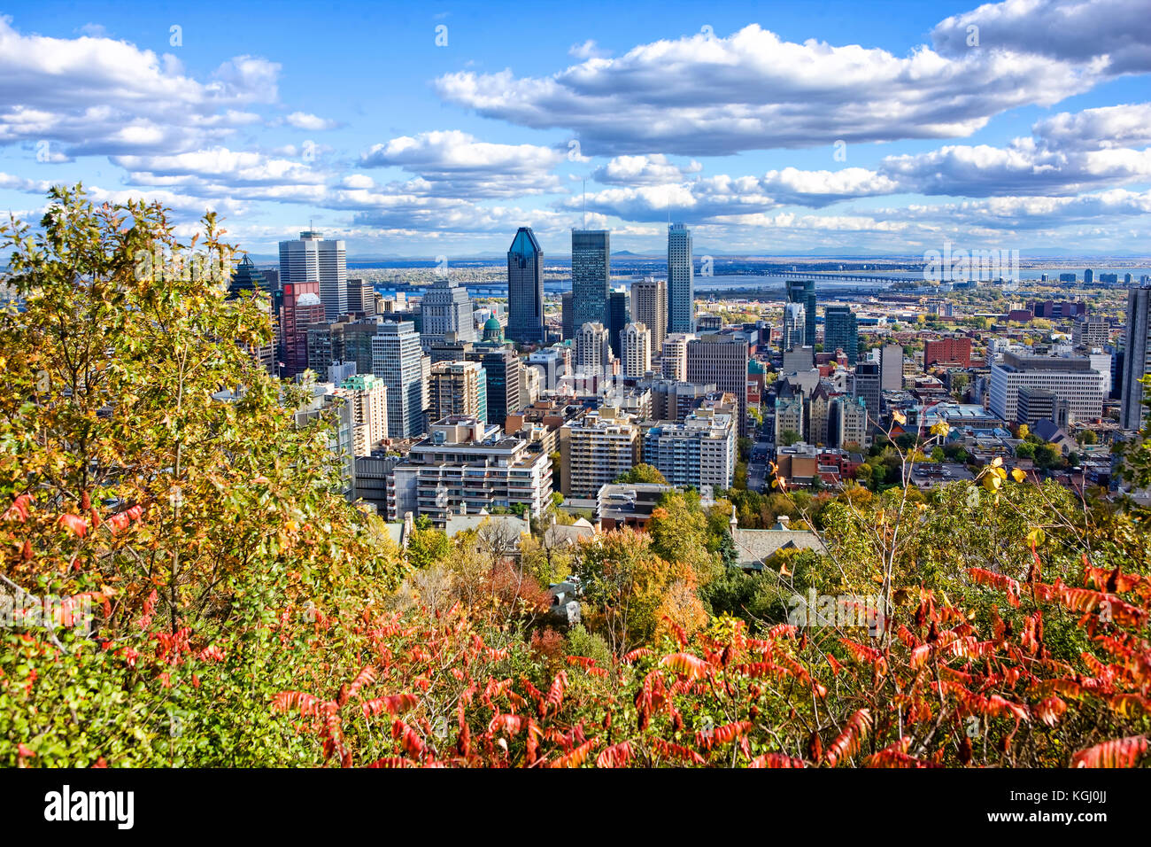 Lo skyline di montreal Foto Stock
