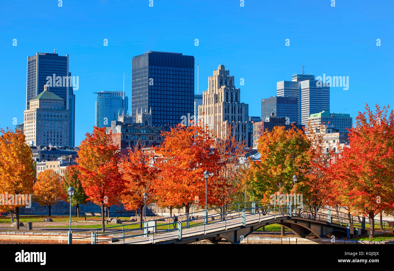 Lo skyline di montreal Foto Stock