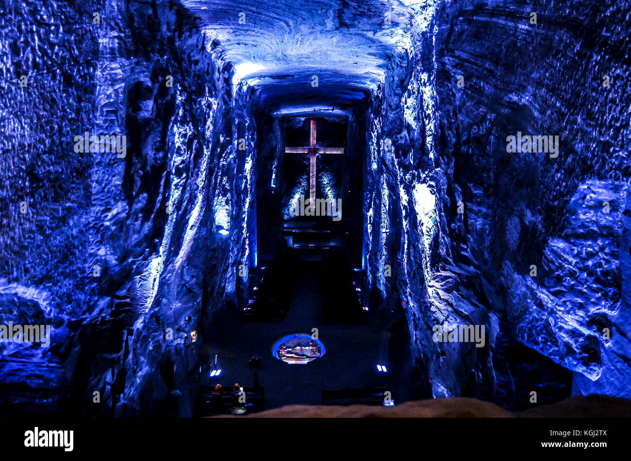 Cattedrale di sale di Zipaquira Foto Stock