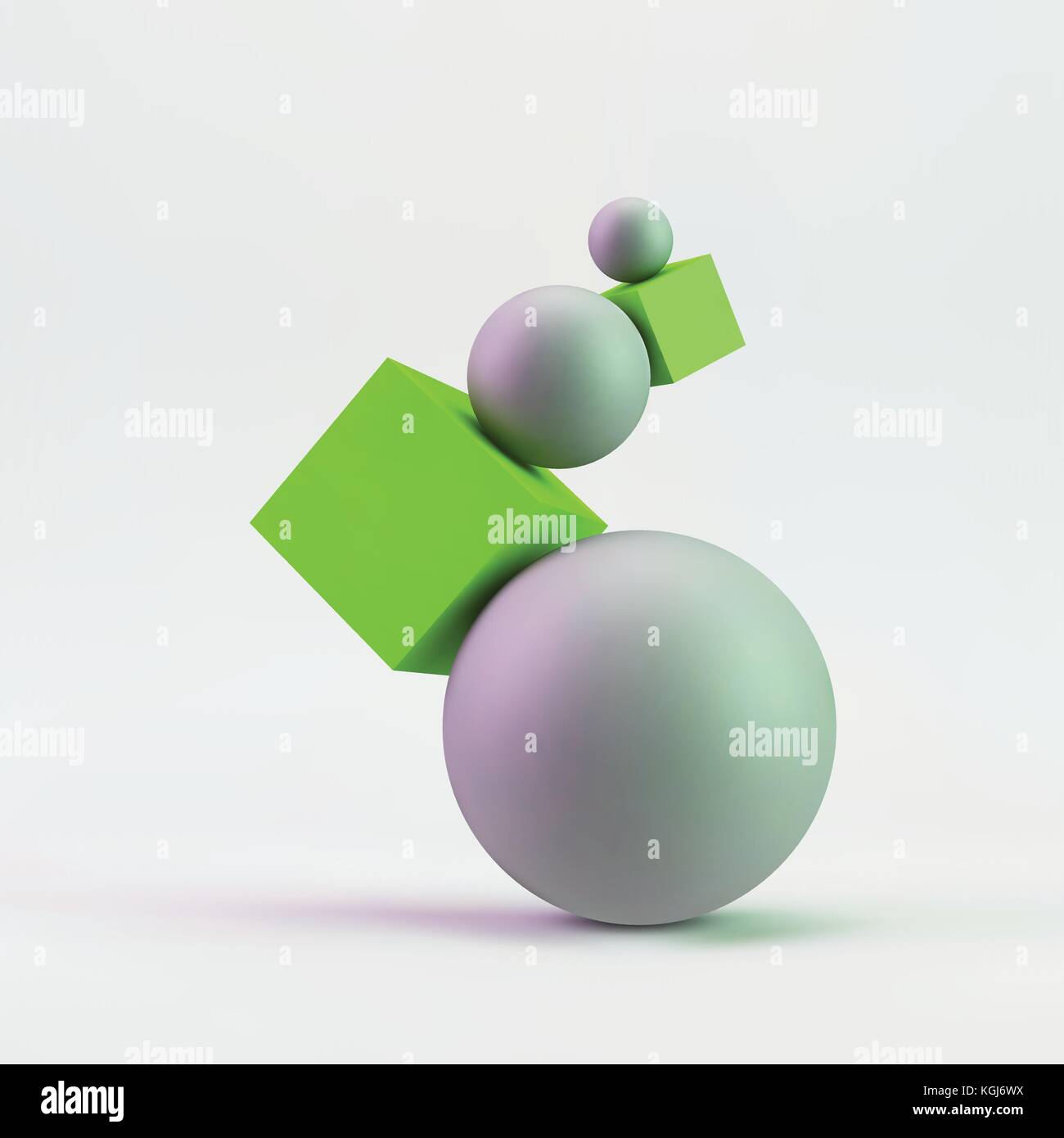 Composizione del 3d forme geometriche. illustrazione vettoriale. Illustrazione Vettoriale