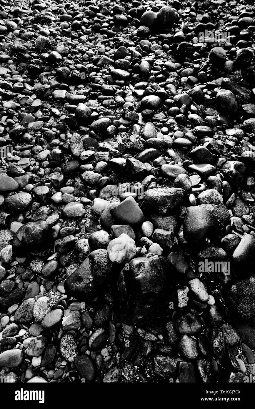 Le pietre naturali - Carte da parati - foto in bianco e nero Foto Stock