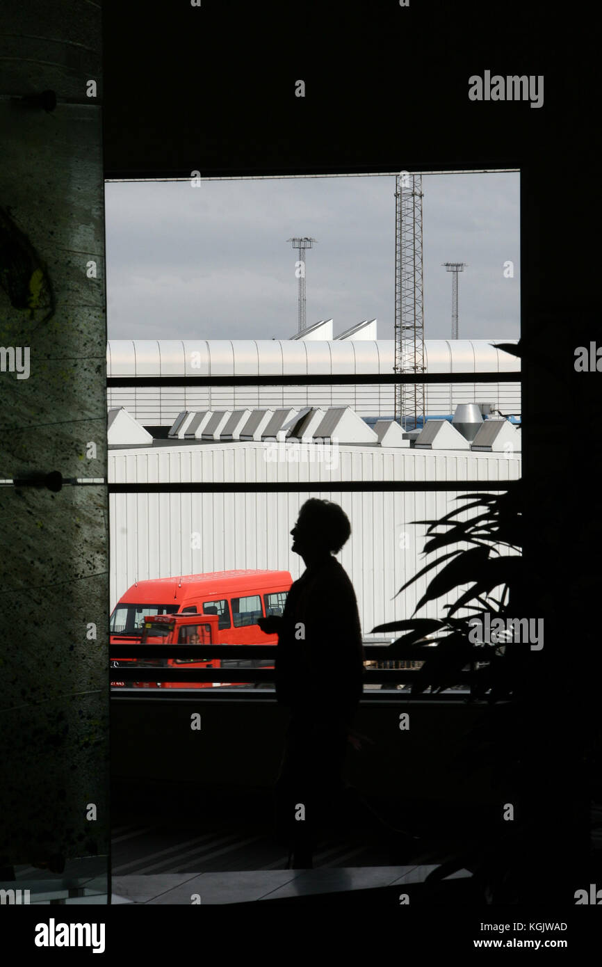 Passeggero, all'aeroporto di Copenhagen Foto Stock