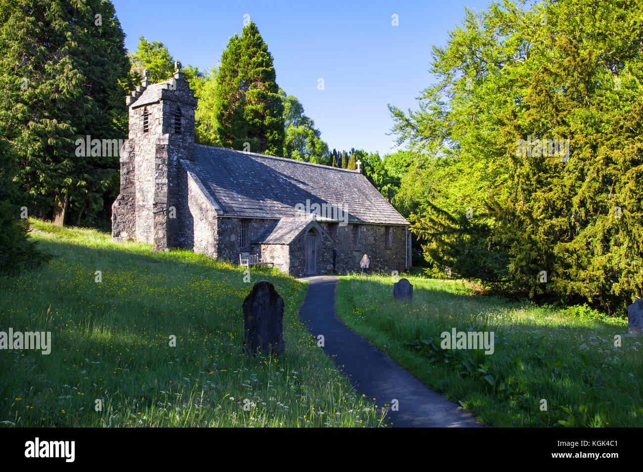Chiesa matterdale parco nazionale del distretto dei laghi cumbria Foto Stock