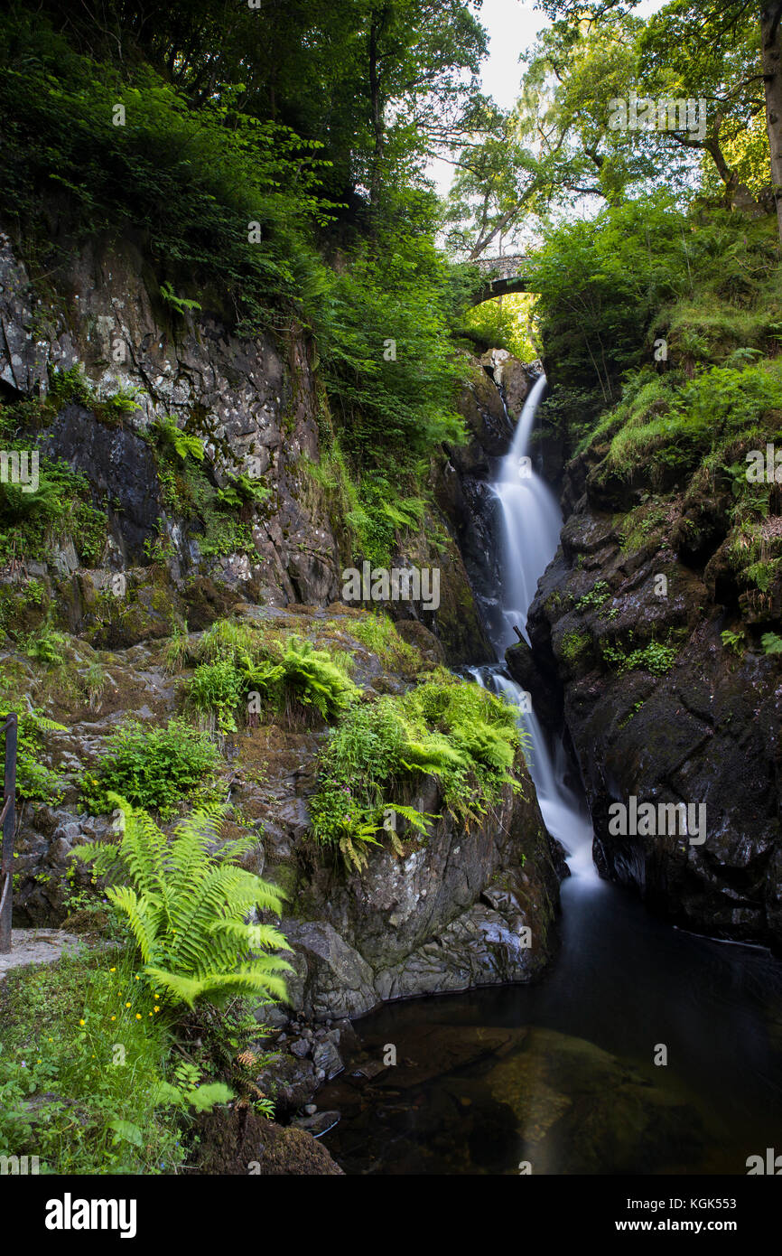 Aira Force; Ullswater; Cumbria; UK Foto Stock
