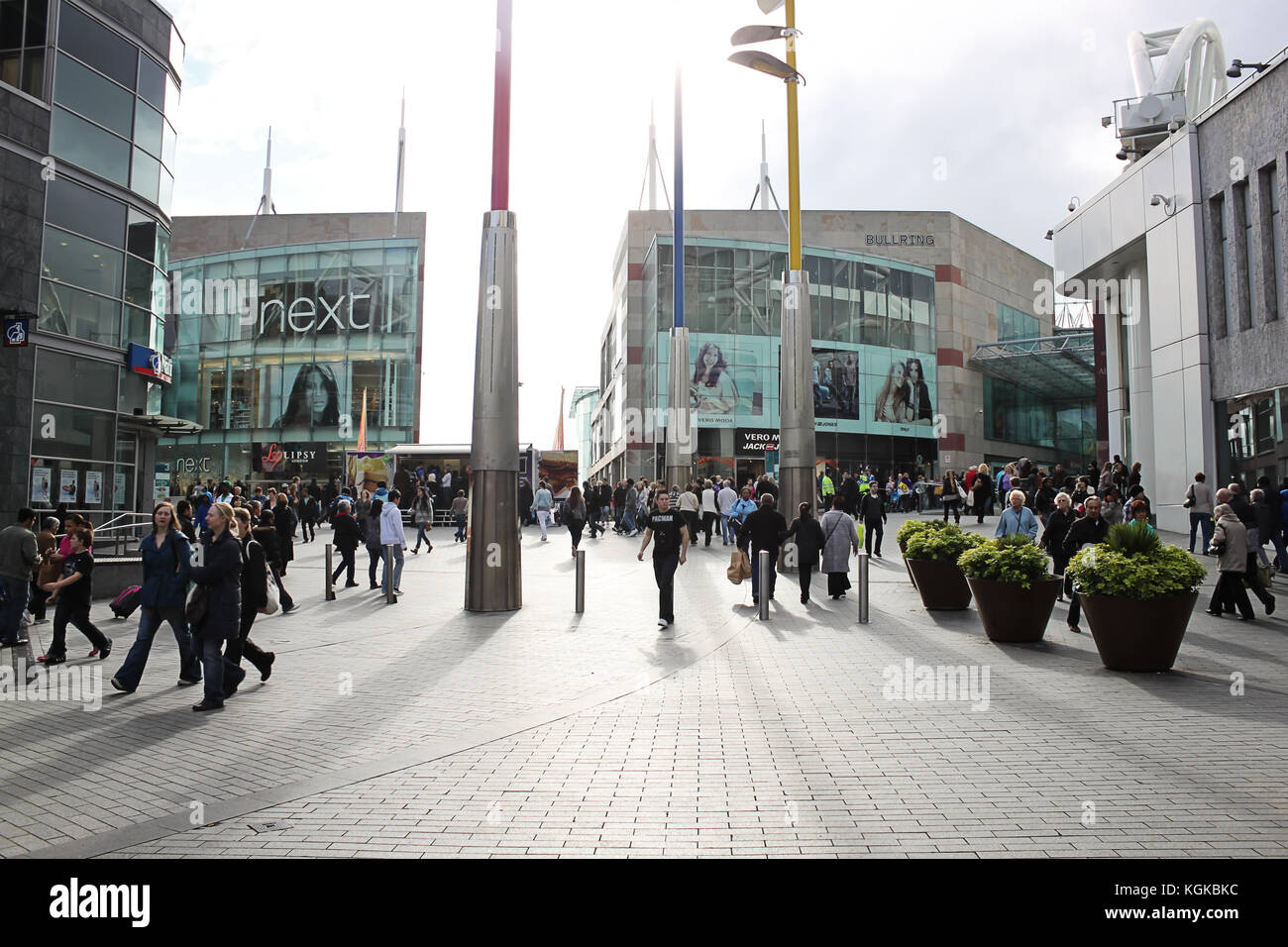 Birmingham City Centre street scene, 16. ottobre 2010, Regno Unito Foto Stock