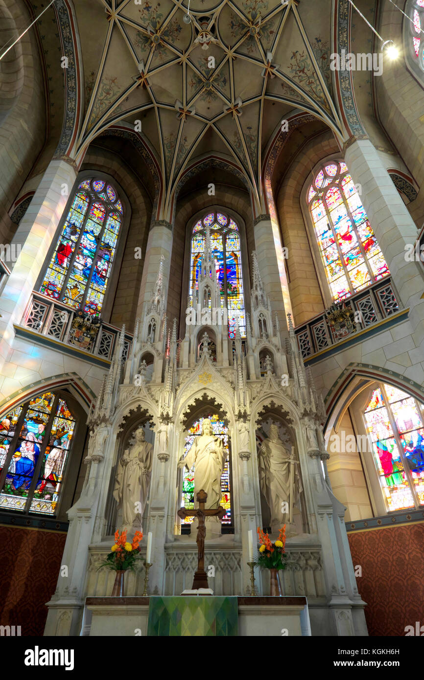 Altare camera, chiesa del castello, la città di Lutero Wittenberg, Sassonia-Anhalt, Germania Foto Stock