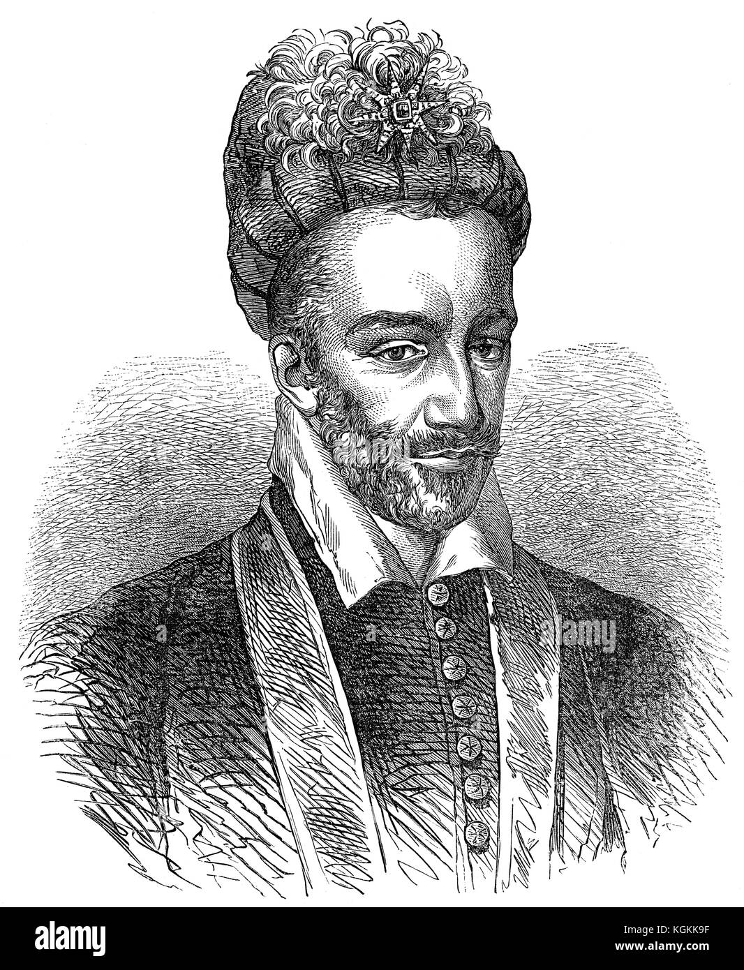 Enrico III, Henri III, Heinrich III., 1551-1589, Monarch del Commonwealth Polish-Lithuanian, re di Francia Foto Stock