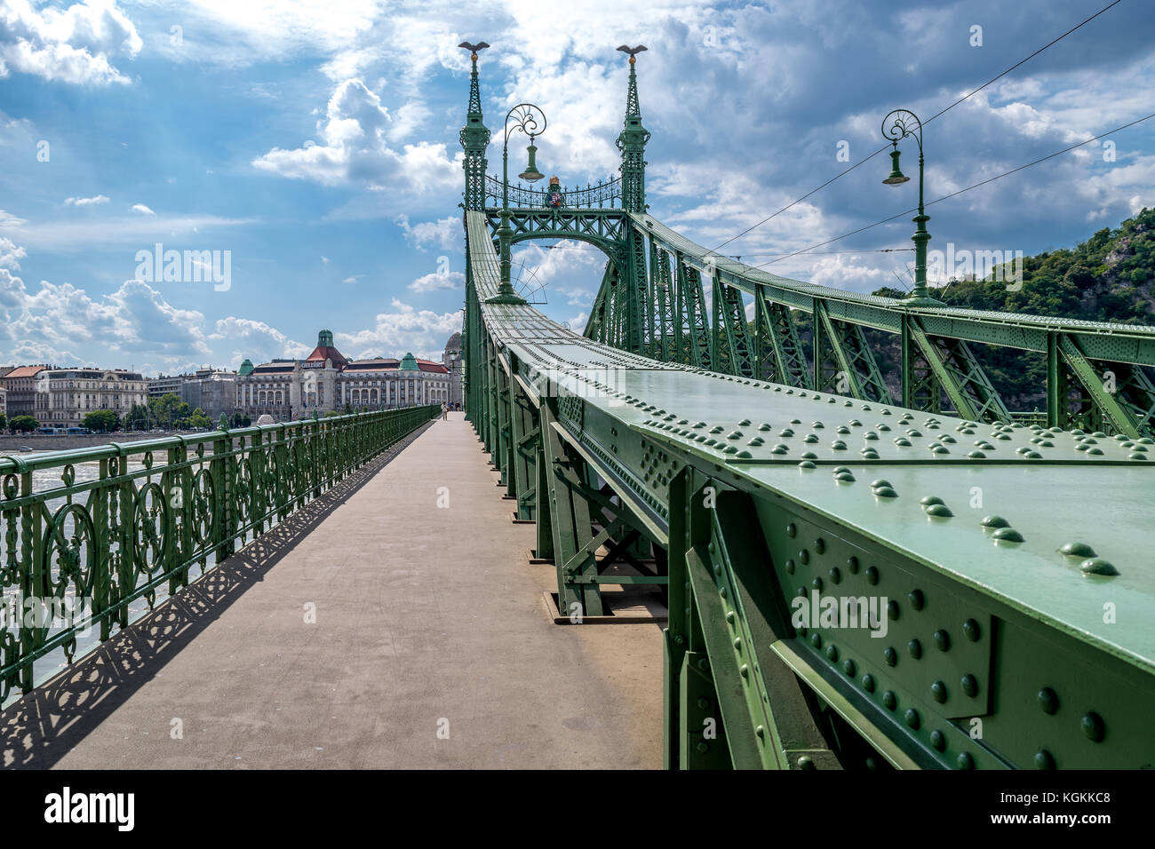 Ponte della Libertà a Budapest, in Ungheria su settembre 2017 Foto Stock
