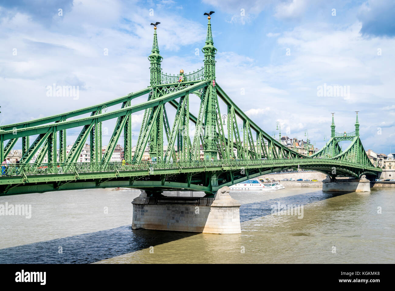 Ponte della Libertà a Budapest, in Ungheria su settembre 2017 Foto Stock