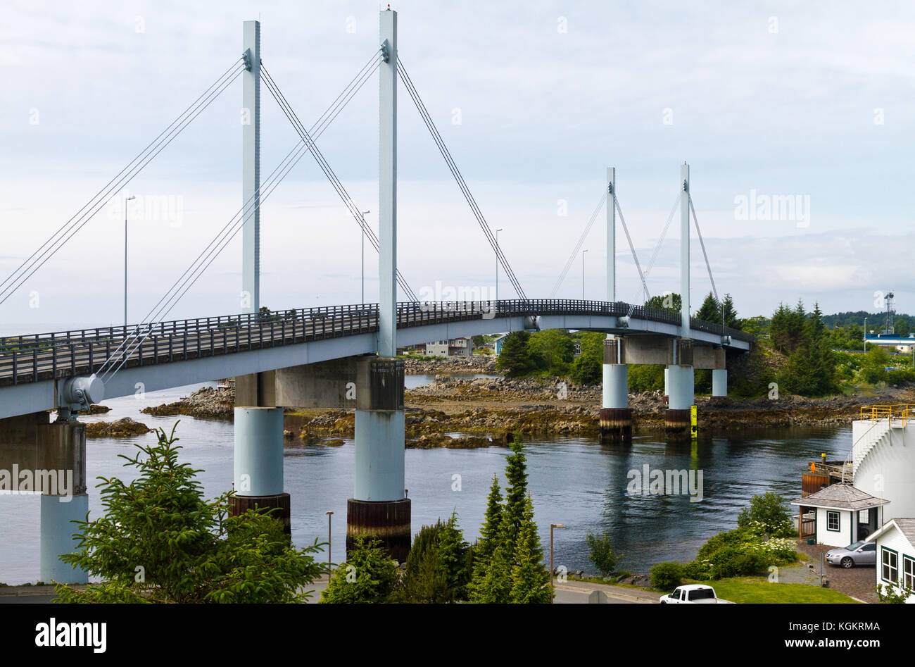 John O'Connell Bridge in Sitka, Alaska Foto Stock