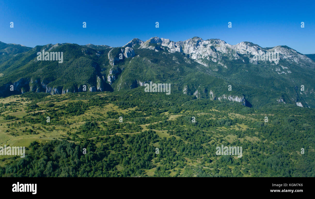 Vista aerea del stretto canyon Nevidio Foto Stock