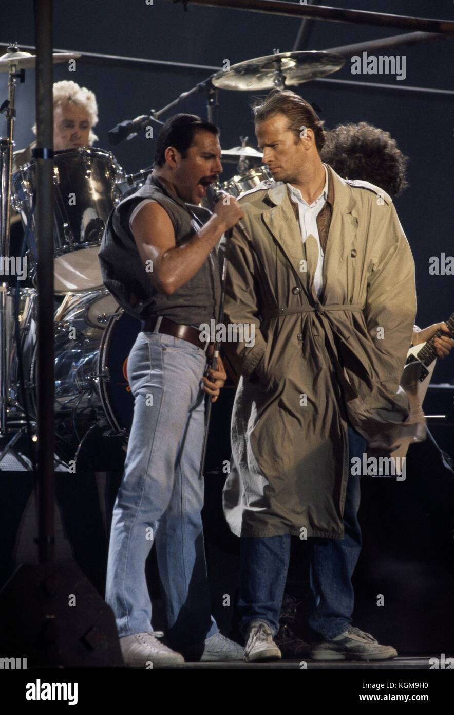 Highlander (1986) , Christopher Lambert , Freddie Mercury della regina data: 1986 Foto Stock