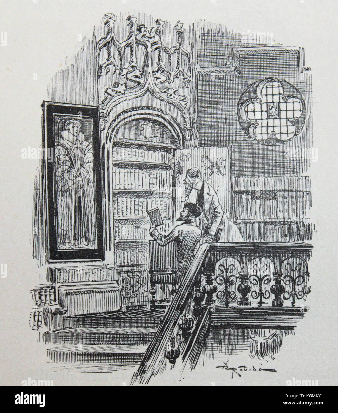 Albert Robida - Octave Uzanne 1888 Foto Stock