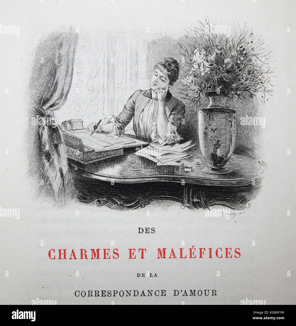 Octave Uzanne - paroissien 5 - Charmes et Maléfices Foto Stock