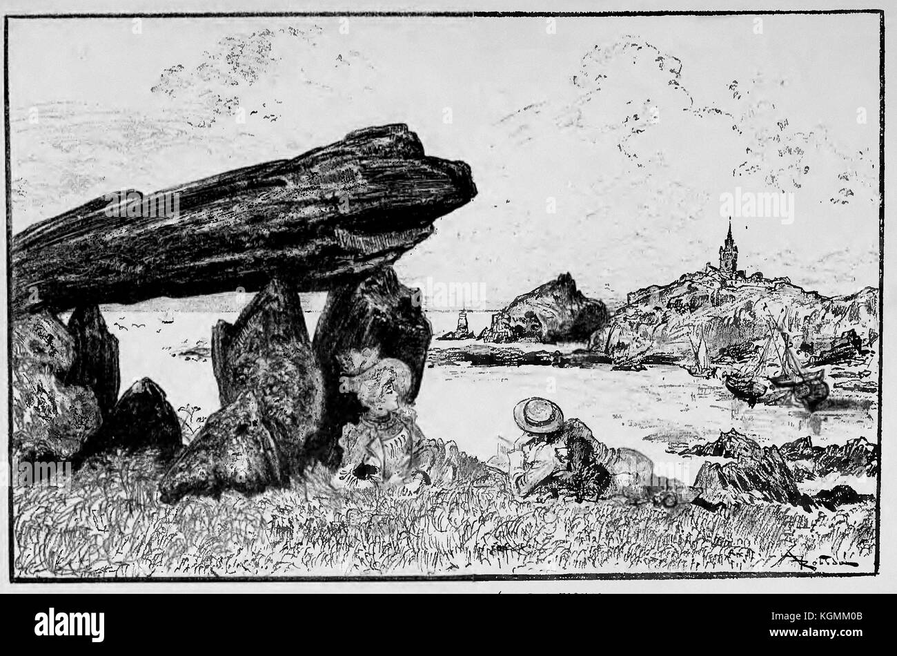 Albert Robida - Le Vingtième siècle la vie électrique, 1893 (pagina 111 ) Foto Stock