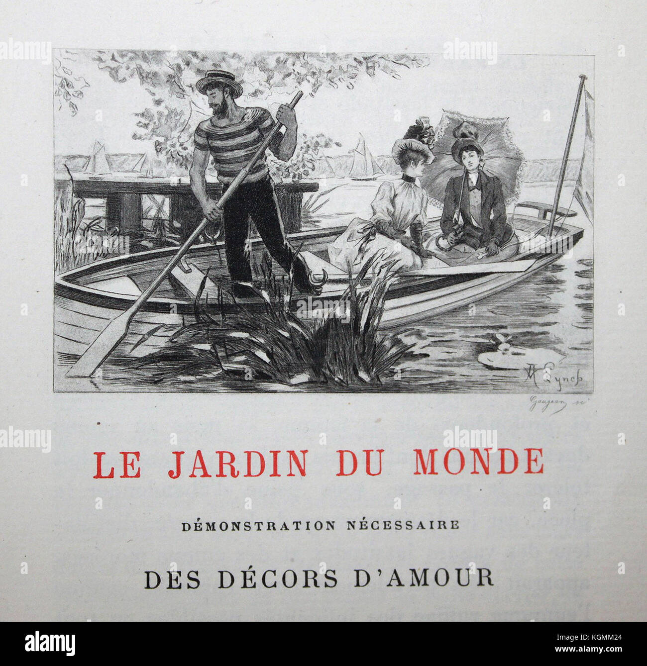 Octave Uzanne paroissien - 7 - Le Jardin du Monde Foto Stock