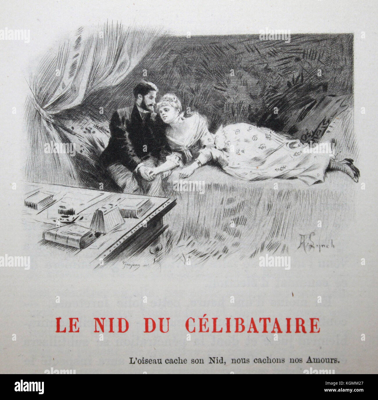 Octave Uzanne paroissien - 4 - Le Nid du Céliataire Foto Stock