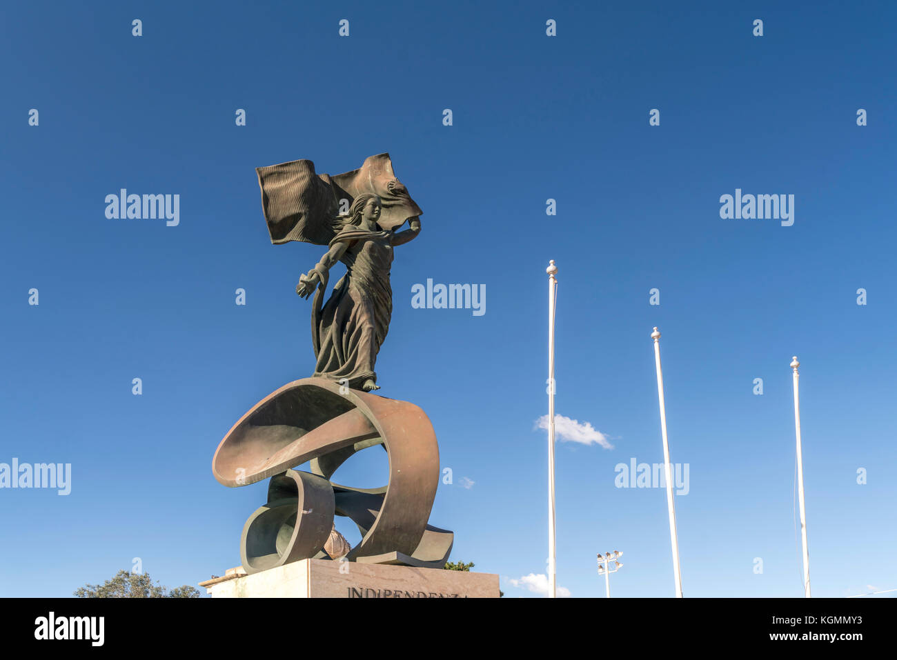 Indipendenza monumento, Floriana, Valletta, Malta | indipendenza monumento, Floriana, Valletta, Malta Foto Stock