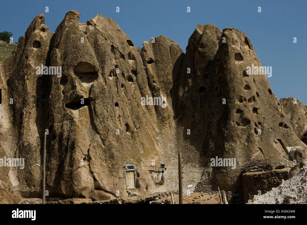 Kandovan, noto anche come kanvan è un villaggio nel distretto centrale di osku county, est Azerbaigian provincia, Iran. questo villaggio esemplifica manmade c Foto Stock