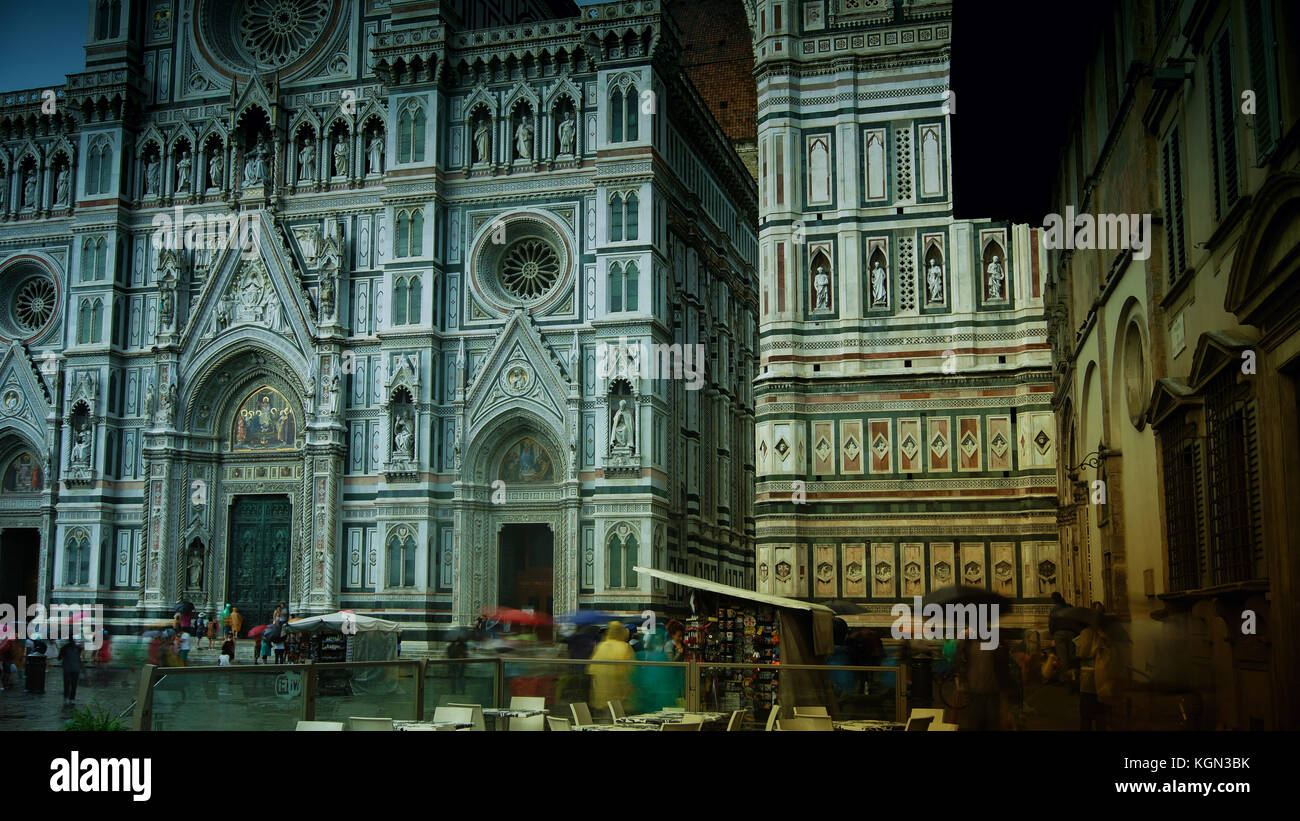 Il Duomo di Firenze, la Cattedrale di Santa Maria dei Fiori Foto Stock